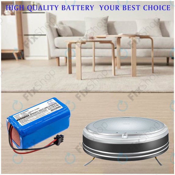 Battery for Eufy Robovac 11, Haier TAB T550, Haier TAB560, 2600mAh, Li-ion, 14.8V, FL2600, HQ