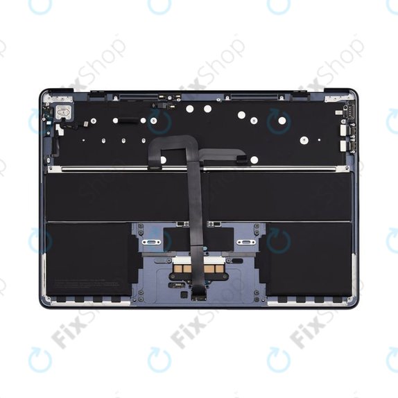 Top case keyboard frame for MacBook Air 13", A3113 (2024), with US keyboard and battery, Midnight, 661-40230, Genuine Apple