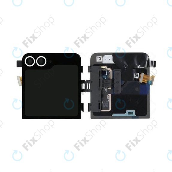Samsung Galaxy Z Flip 6 F741B - LCD Display + Touch Screen + Frame (External) (White) - GH97-30012F Genuine Service Pack