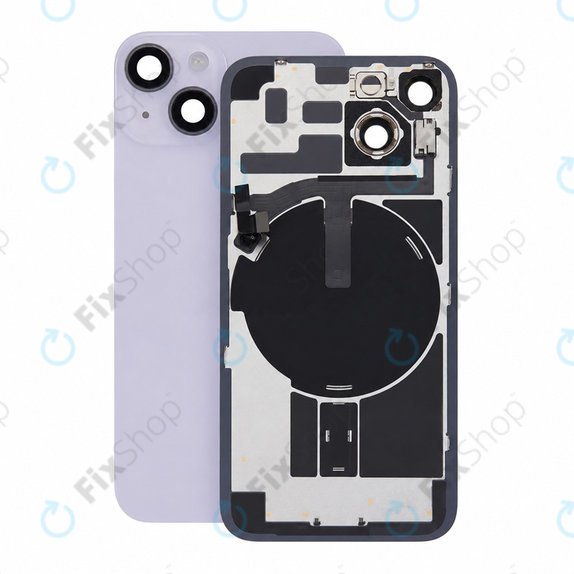 Rear Housing Glass for iPhone 14, Purple, Pulled A