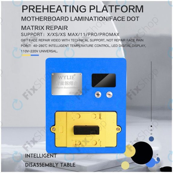 Wylie K85 - Preheating Platform for Motherboard Repair for iPhone X, XS, XS Max, 11, 11 Pro, 11 Pro Max