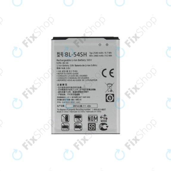 LG G3 S D722, L90 D405, Bello - Battery BL-54SH 2540mAh