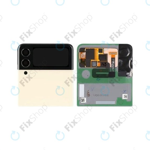Samsung Galaxy Z Flip 3 F711B - LCD Display + Touch Screen + Frame (External) (Cream) - GH97-26773B Genuine Service Pack