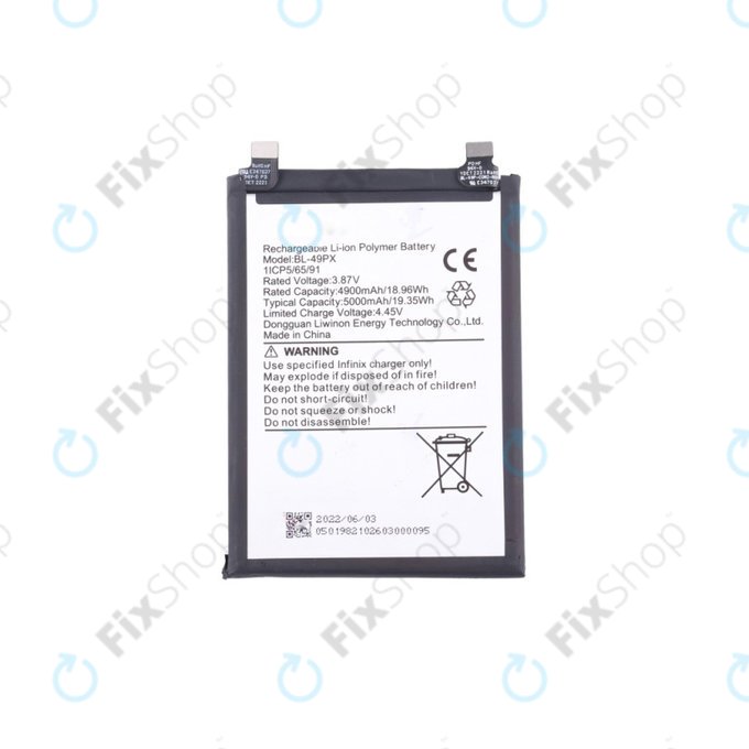 Infinix Hot 30 5G X6832 - Battery 6000mAh