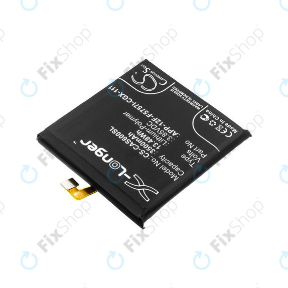 Battery for Caterpillar CAT S60, 3500mAh, Li-Pol, 3.85 V, APP-12F-F5757I-CGX-111, HQ