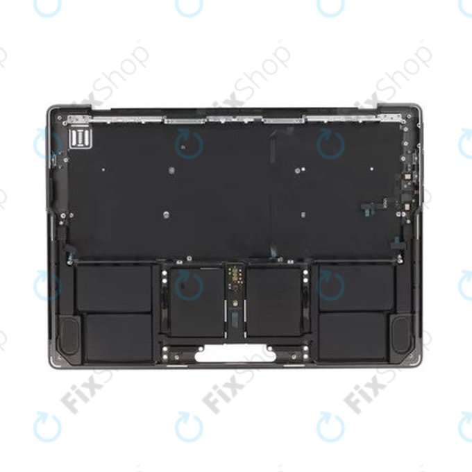 Top case keyboard frame for MacBook Pro 14", A3185 (2024), with US keyboard and battery, Space Black, 661-50210, Genuine Apple