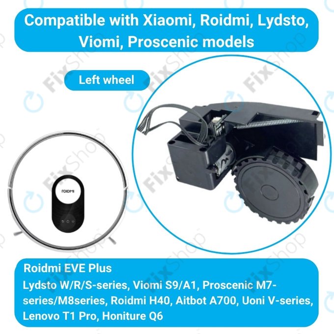 Roidmi EVE Plus - Wheel with Motor (Left) (Black)
