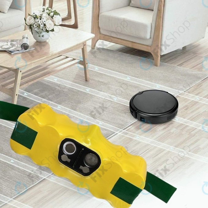 iRobot Roomba 500, 600, 700, 800, 900-series, R3, Scooba 450, Vileda 137173 - Battery 11702, GD-Roomba-500, VAC-500NMH-33 Ni-MH 14.4V 3300mAh