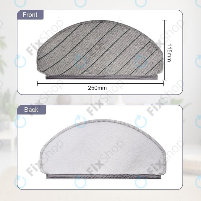 Mop Cloth, 2pcs for Ecovacs Deebot N20, N20 Plus, N20 Pro Plus