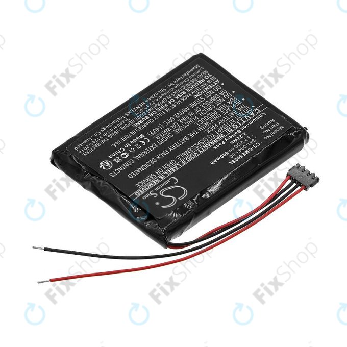 Battery for Garmin Edge 500, 600mAh, Li-Ion, 3.7V, 361-0043-00, HQ