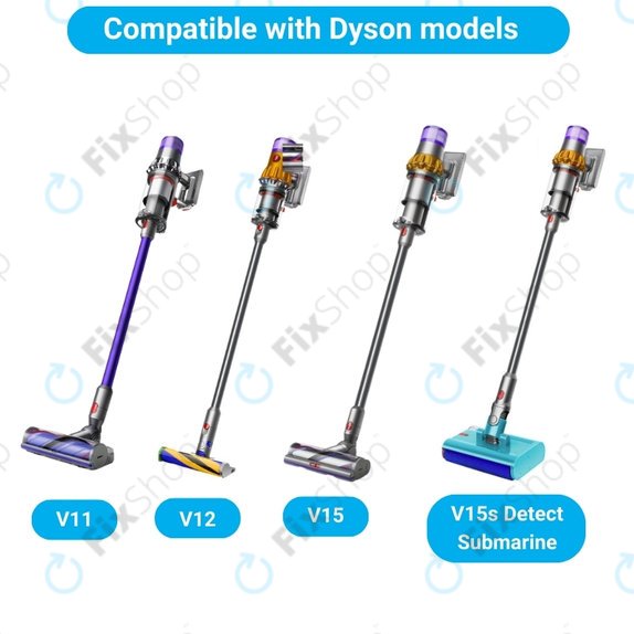 Dyson V11, V12, V15, V15s Detect Submarine - Slim Fluffy Soft Roller Cleaner Head Main Brush