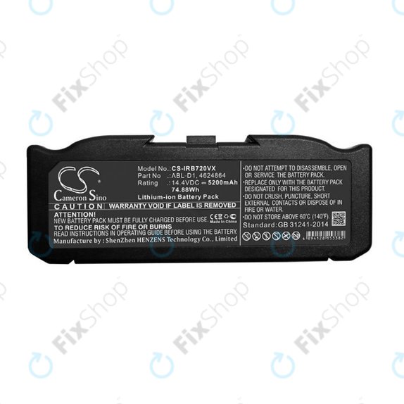 iRobot Roomba e-series, i-series - Battery ABL-D1, 4624864, ABL-D2 Li-Ion 14.4V 5200mAh HQ
