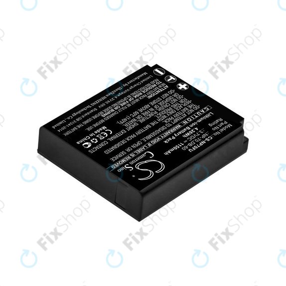 Battery for Panasonic Lumix DMC-FX01, 1150mAh, Li-Ion, 3.7V, CGA-S005, HQ