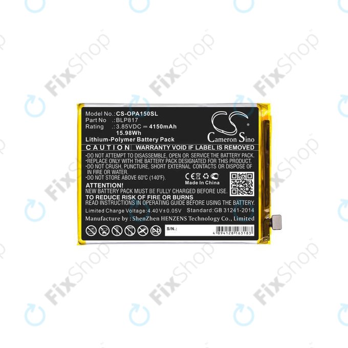 Oppo A15 CPH2185 - Battery BLP817 4150mAh HQ