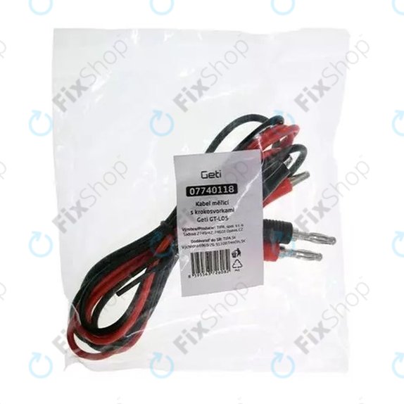 Geti GT-L05 - Double Test Cable for Multimeter (Alligator Clip)