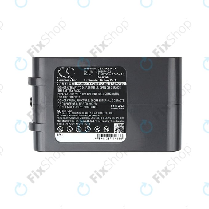 Dyson DC-series, V6 - Battery 965874-02 Li-Ion 21.6V 2500mAh HQ