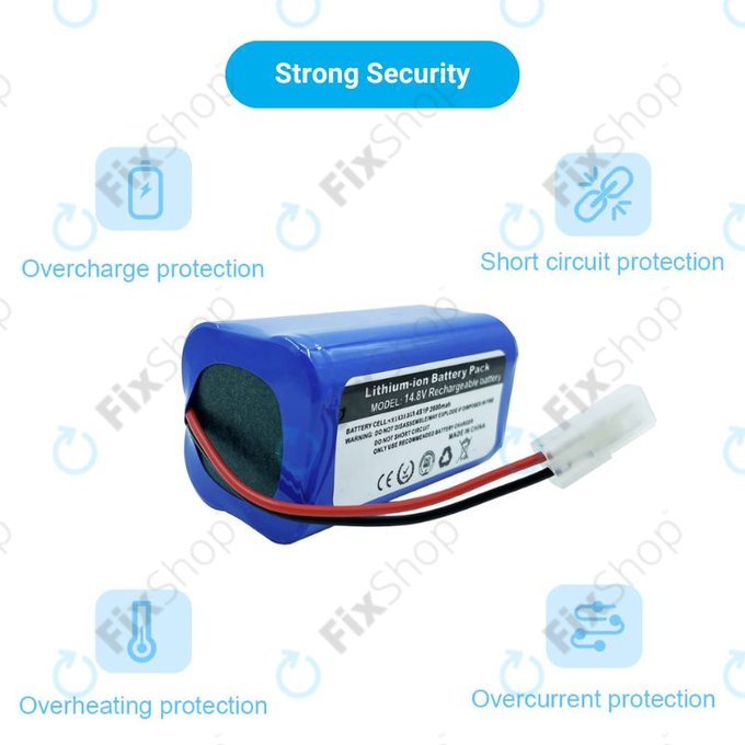 Xiaomi Essential (Mijia G1), Flyco FC-series, myVacBot SN500, Panasonic MC-series, Phicomm X3, Puppy R-series - Battery Li-026418 Li-Ion 14.8V 2600mAh