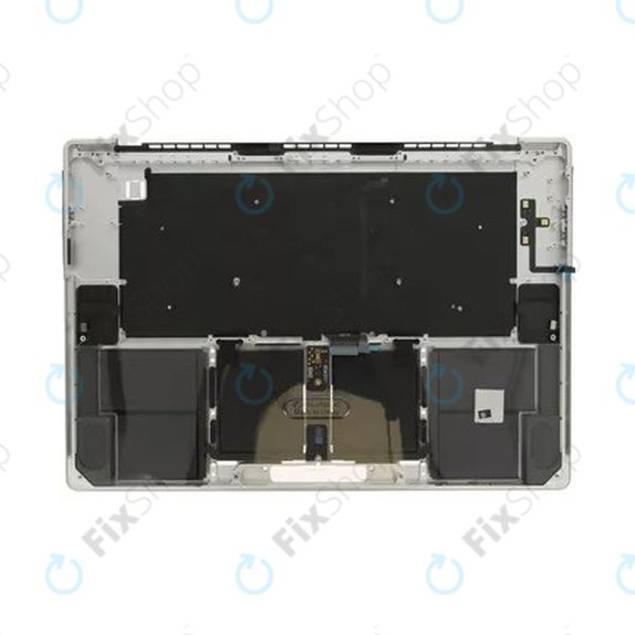 Top case keyboard frame for MacBook Pro 16" A2780 (2023), with US keyboard and battery, Silver, 661-32190, Genuine Apple