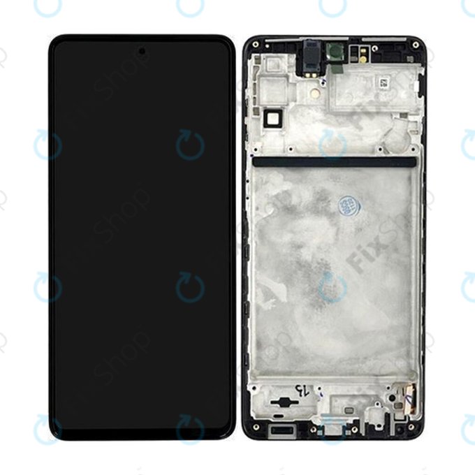 Samsung Galaxy M53 5G M536B - LCD Display + Touch Screen + Frame (Black) TFT