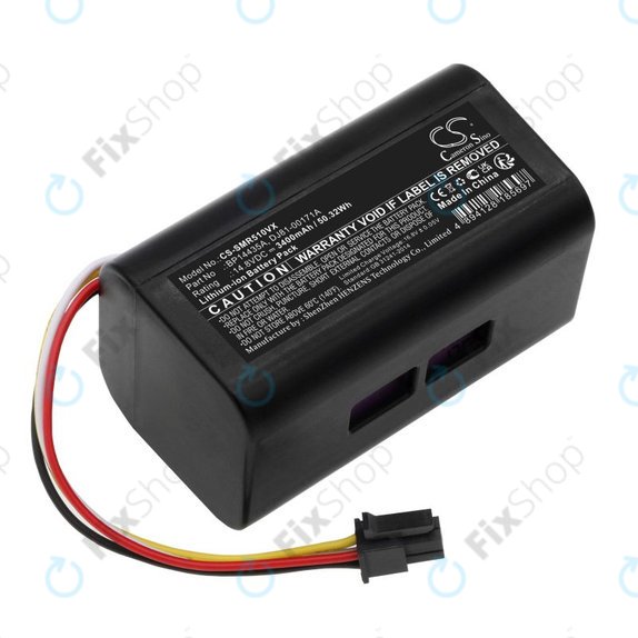 Battery for Samsung PowerBot-E, Eureka i5, Midea i5, i9, 3400mAh, Li-Ion, 14.8V, BP14435A, HQ