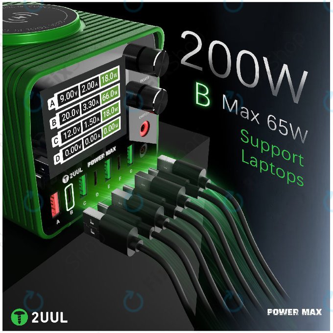 Charging Station, 200W Multi-Port, 2UUL PC01