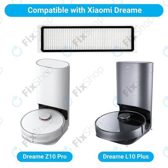 HEPA Filter, 2pcs for Xiaomi Dreame Z10 Pro, L10 Plus, W10, D20 Pro, Xiaomi Robot Vacuum X10+, X20+, S10+, S20+