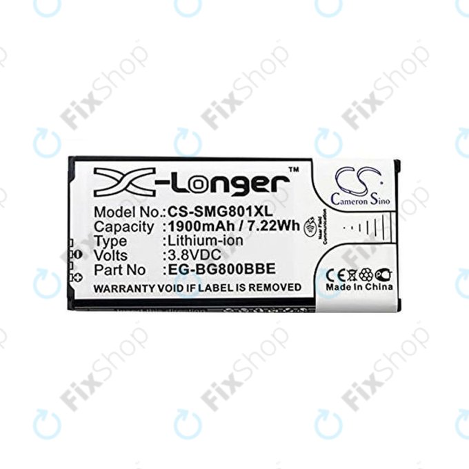 Samsung Galaxy S5 Mini G800F - Battery EB-BG800BBE 1900mAh HQ