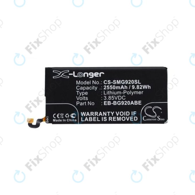 Samsung Galaxy S6 G920F - Battery EB-BG920ABE 2500mAh HQ