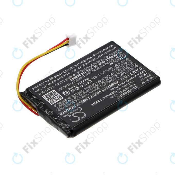 Battery for Logitech Harmony Touch, Ultimate, 1050mAh, Li-Ion, 3.7V, 533-000083, HQ