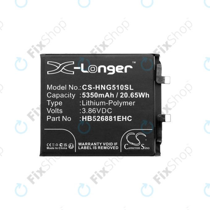 Battery for Honor Magic 5 Pro, 5350mAh, Li-Pol, 3.86V, HB526881EHC, HQ