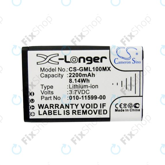Battery for Garmin E1, E2, Garmin Virb Elite, 2200mAh, Li-Ion, 3.7V, 010-11599-00, HQ