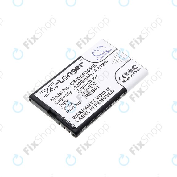 Battery for Doro Primo 365, 1300mAh, Li-Ion, 3.7V, RCB01, HQ