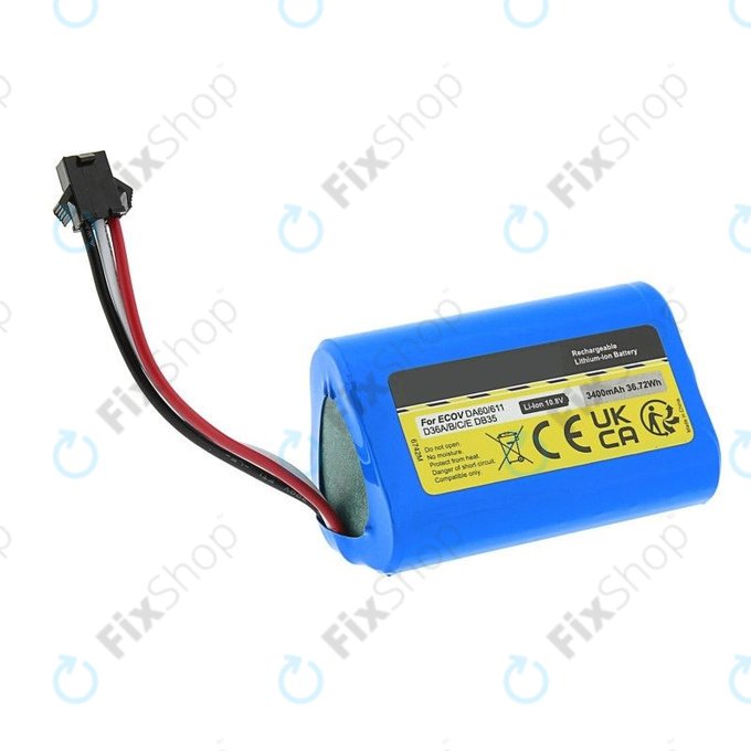 Ecovacs Deebot Slim-series, DA-series, D-series - Battery DA60-Darfon Li-Ion 10.8V 3400mAh