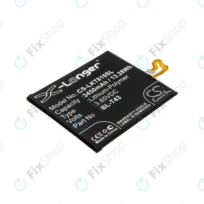 Battery for LG G8S ThinQ, ThinQ Global, 3450mAh, Li-Pol, 3.85V, BL-T43, HQ