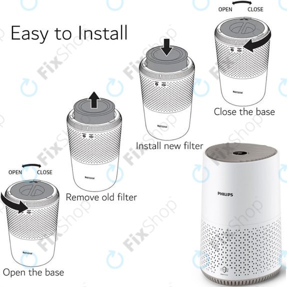 Philips 600-series, AC0650/10, AC0651/10, Air/FY0611 - HEPA filter (Activated carbon)