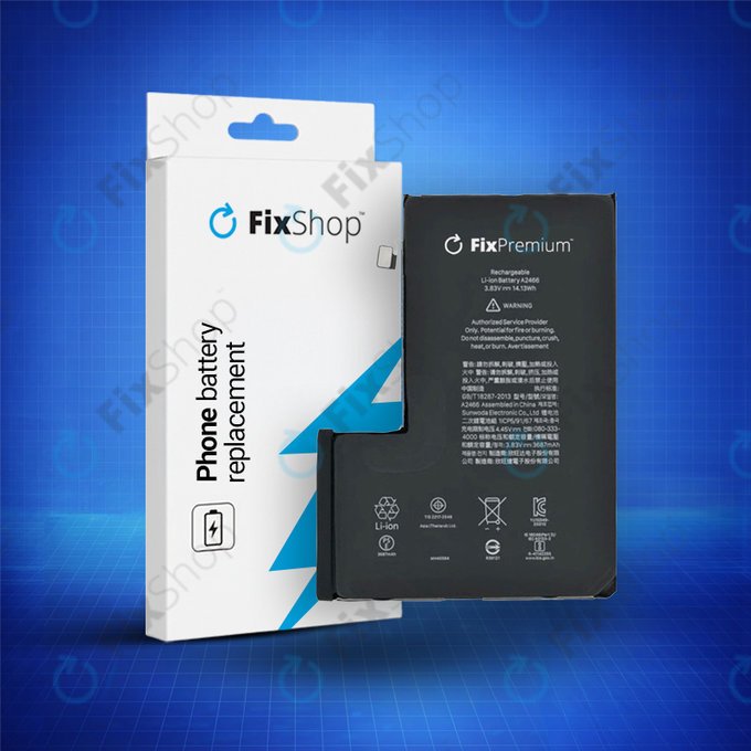 Battery for iPhone 12 Pro Max, 3687mAh, A2466, FixPremium