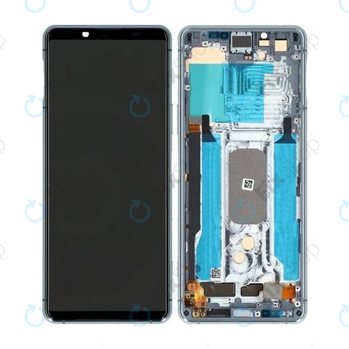 Sony Xperia 5 II - LCD Display + Touch Screen + Frame (Gray) - A5024933A Genuine Service Pack