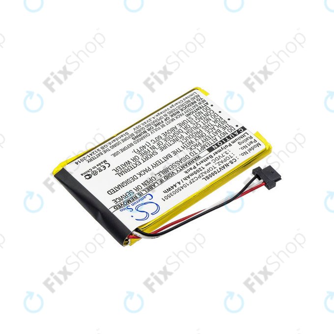 Battery for Navigon 70, 1200mAh, Li-Pol, 3.7V, Topaz, HQ