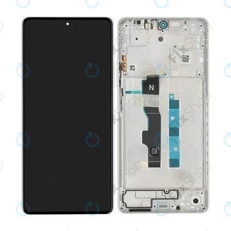 Xiaomi Redmi Note 13 5G 2312DRAABC - LCD Display + Touch Screen + Frame (Arctic White) - 5600040N1700 Genuine Service Pack