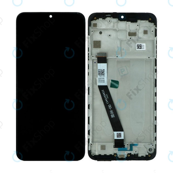 Xiaomi Redmi 9 - Display + Touch Screen + Frame (Black) - 5600050J1900 Genuine Service Pack