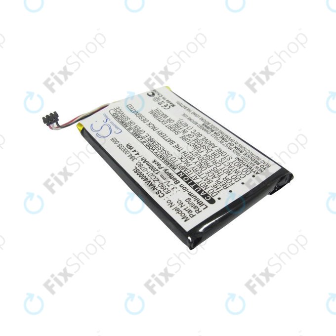 Battery for Navigon 40 Easy, Plus, Premium, 1200mAh, Li-Pol, 3.7V, 8390-ZC01-0780, HQ