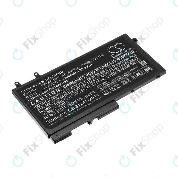 Battery for Dell Latitude 5400, Inspiron 7591 2-in-1, 3500mAh, Li-Ion, 11.4V, XV8CJ, HQ