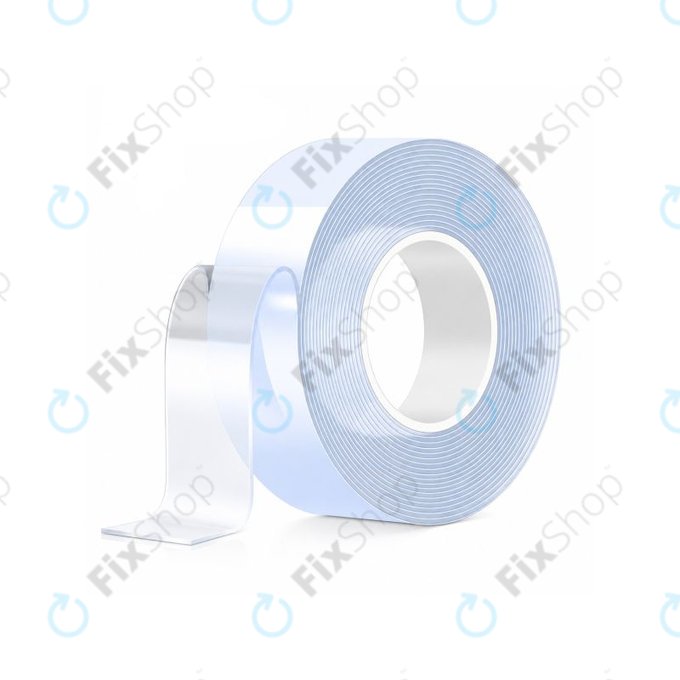 Double-sided waterproof adhesive tape, 20mm x 5m x 2mm, transparent