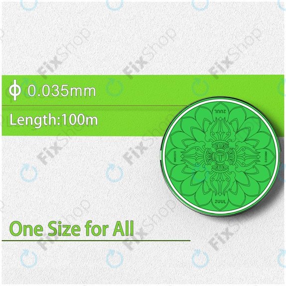 2UUL - Vajra Wire - Ultra-thin LCD Separation Wire (0.035mm x 100m) - 5pcs