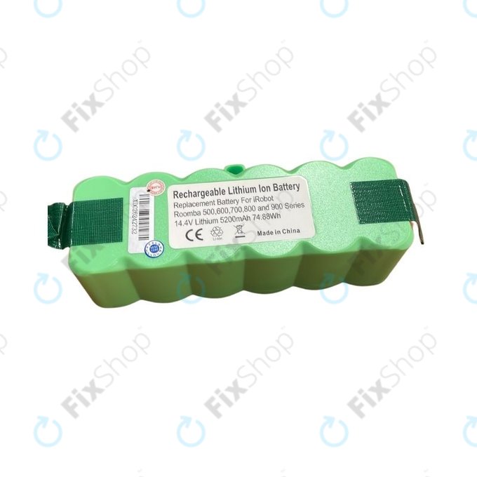 iRobot Roomba 600, 700, 800, 900-series - Battery 2130LI, 4502233, 4374392 Li-Ion 14.4V 5200mAh
