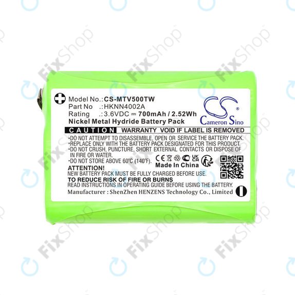 Battery for Motorola Talkabout T280, T200, T82, T82 Extreme, 700mAh, Ni-MH, 3.6V, HKNN4002A, HQ