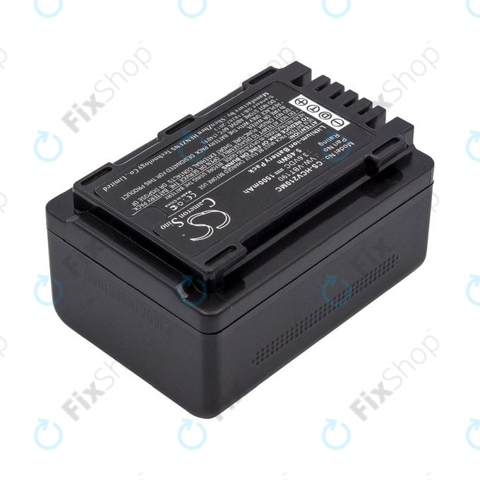 Battery for Panasonic HC-V210, 1500mAh, Li-Ion, 3.6V, VW-VBT190, HQ