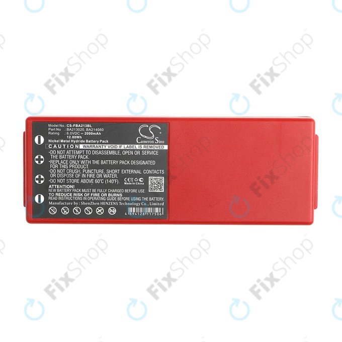 Battery for HBC Radiomatic Spectrum, 2000mAh, Ni-MH, 6V, BA214061, HQ