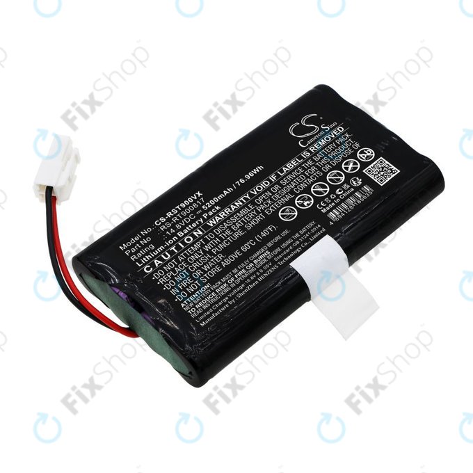 Battery for Rowenta Smart Force RR8021WH, 5200mAh, Li-Ion, 14.8V, RS-RT900817, HQ