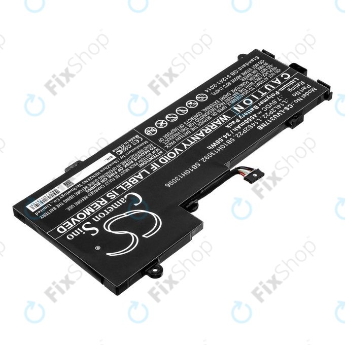 Battery for Lenovo E31-80, Ideapad 510s-13, 4550mAh, Li-Pol, 7.6V, 5B10H13092, HQ